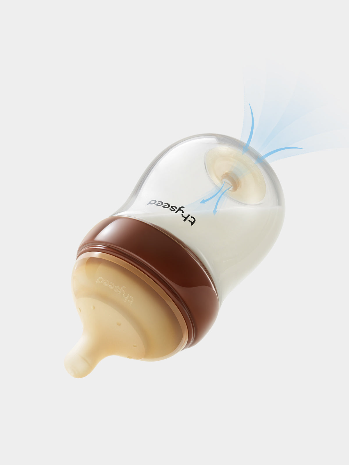Thyseed Natural Anti-Colic Glass Baby Bottle